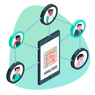 Email QR code accessible for different people