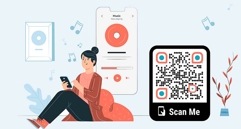 audio file opened from scanning QR code