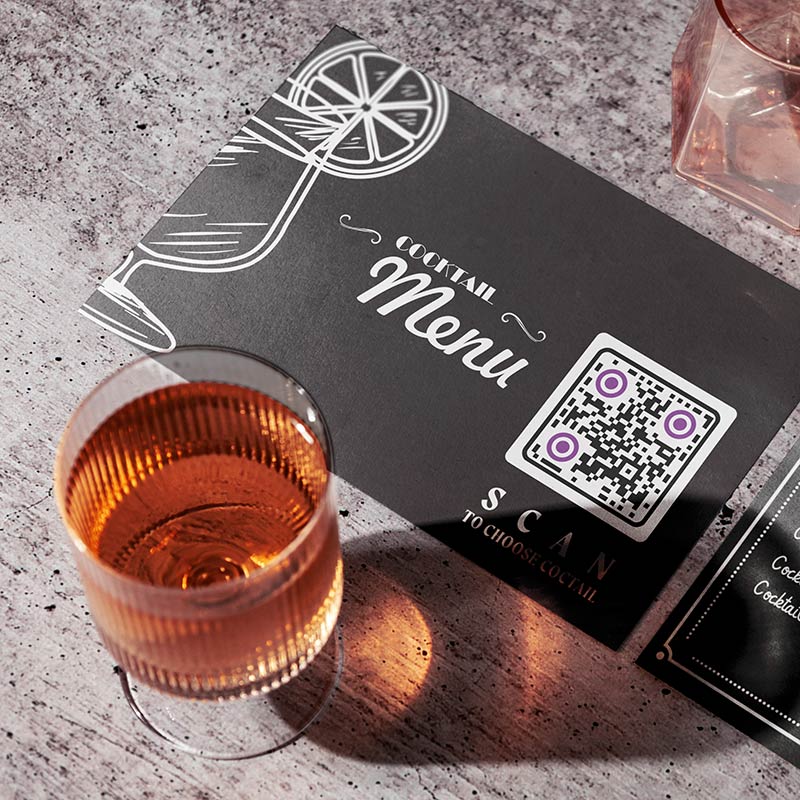 QR-Menü-Ersteller für eine Getränkekarte