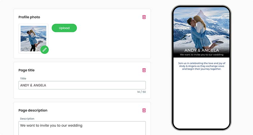 กรอกรายละเอียดเกี่ยวกับเหตุการณ์ในเครื่องมือสร้าง