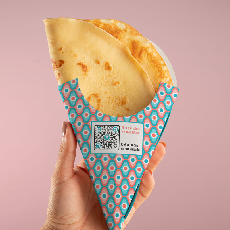 QR koda ar logotipu izveide uz produkta iepakojuma