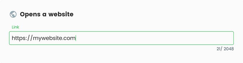 Saites ievietošana QR koda ģeneratora norādītajā lodziņā