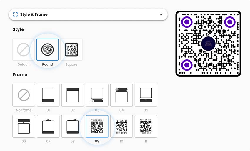 Alterar o design do código QR na ferramenta