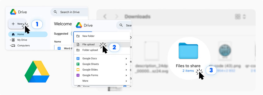 Uploading files to Google Drive