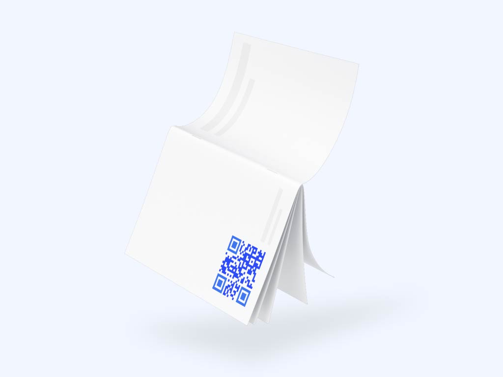 Mã QR trên tờ rơi