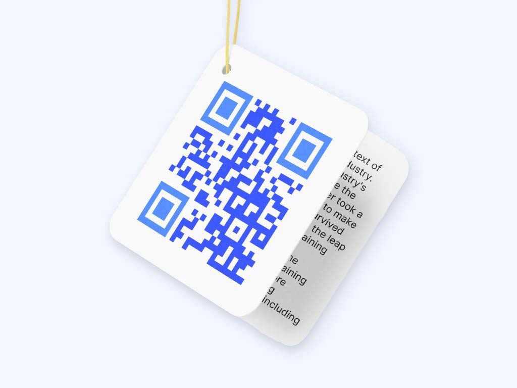 Código QR no rótulo de um produto