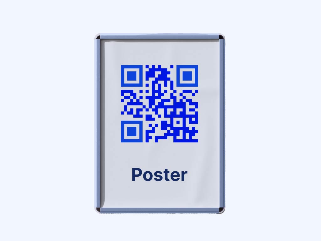 Κωδικός QR σε αφίσα