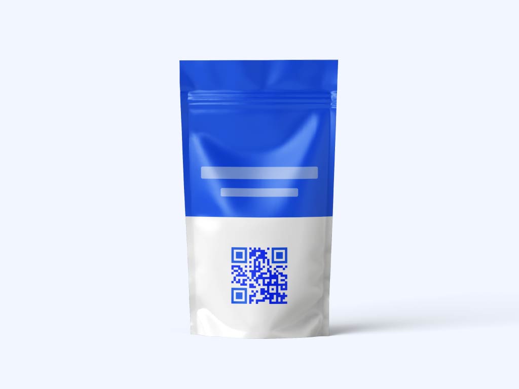 QR-kód a termék csomagolásán
