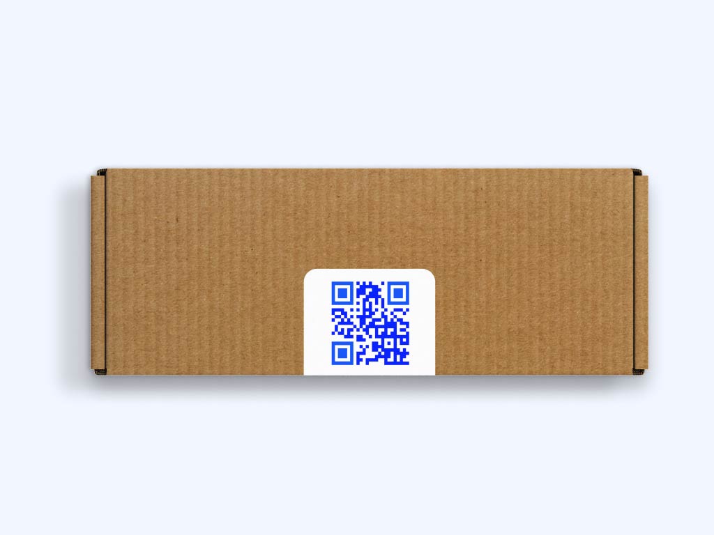 QR kods uz piegādes etiķetes
