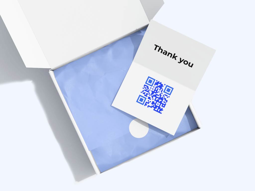 Mã QR trên thiệp cảm ơn